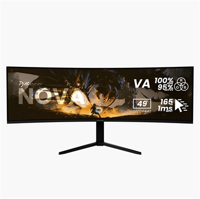 Arozzi Nova 49" VA 165Hz Sort